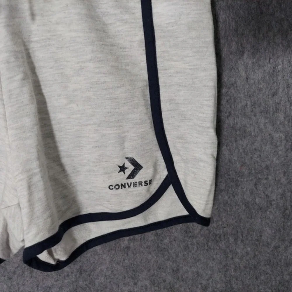 Converse Shorts Girls XL Gray Athletic‎ Drawstring Running Gym Lounge Activewear